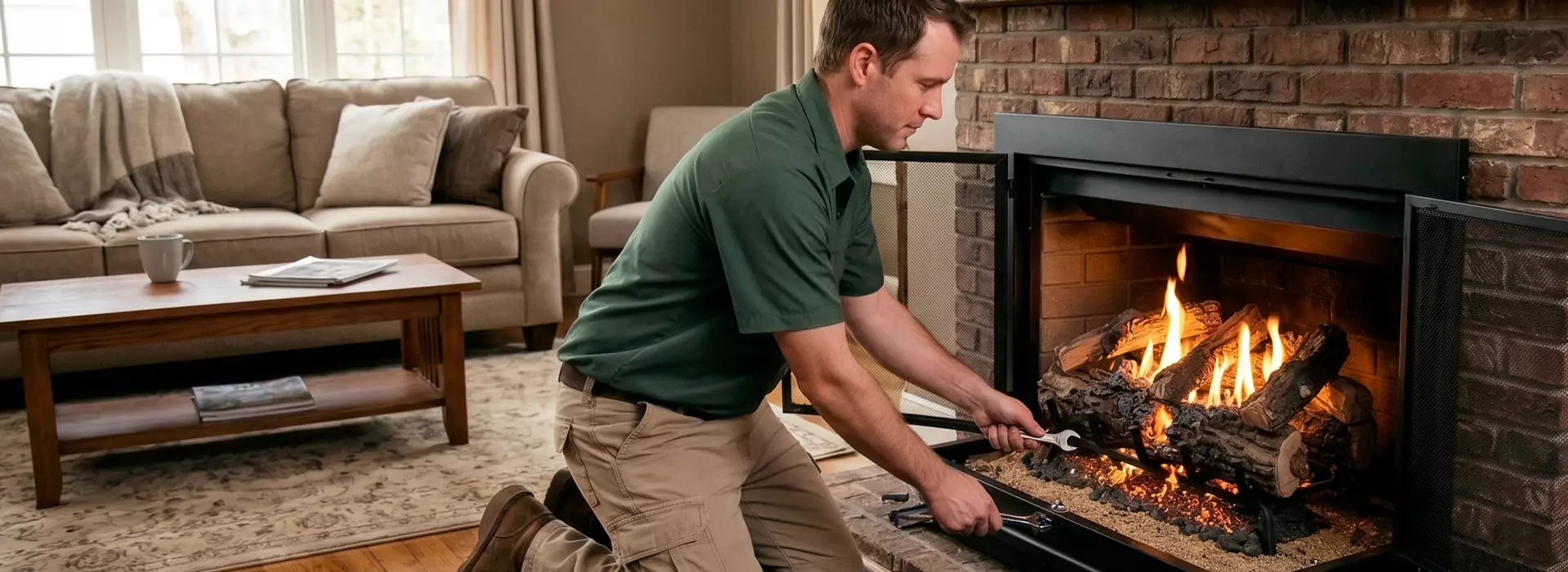 Gas Fireplace Logs in New Braunfels, TX