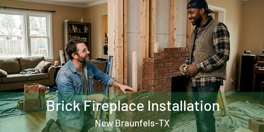  Brick Fireplace Installation New Braunfels-TX