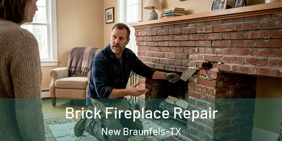  Brick Fireplace Repair New Braunfels-TX
