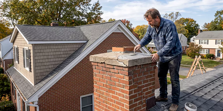 Brick Chimney Crown Repair New Braunfels