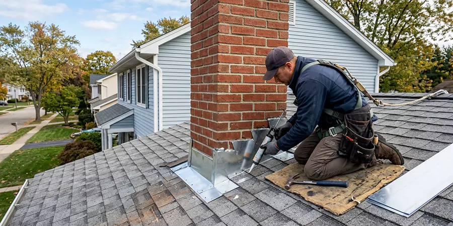 Roof and Chimney Flashing Leak Repair New Braunfels