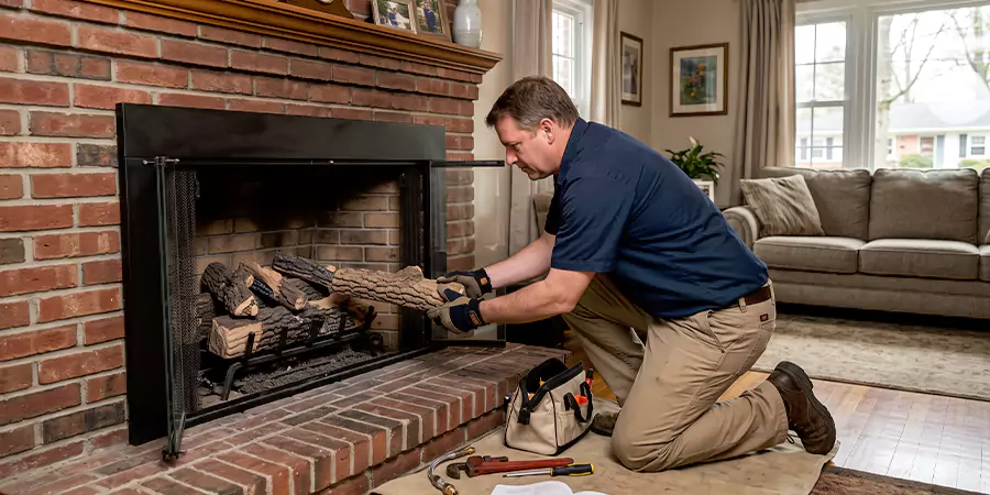 Propane Fireplace Logs Installation New Braunfels